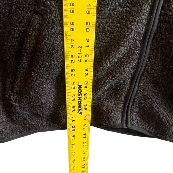 Pacsun Playboy Men’s Black Sherpa Fleece Full Zip Jacket Size XL - Picture 6 of 10